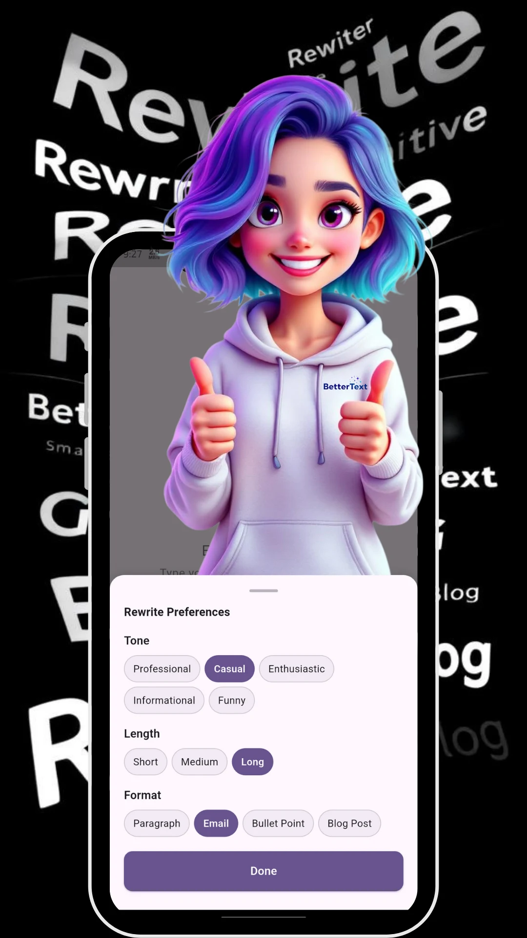 BetterText AI screenshot